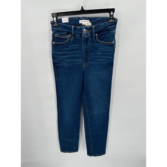 GOOD AMERICAN NWT ALWAYS FITS GOOD CLASSIC in Blue822 // Sz 00-4 - Picture 4 of 12
